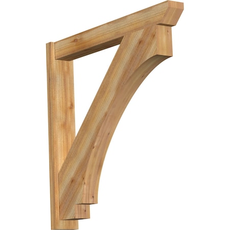 Ekena Millwork Imperial Slat Rough Sawn Outlooker, Western Red Cedar, 6"W x 42"D x 42"H OUT06X42X42IMP06RWR